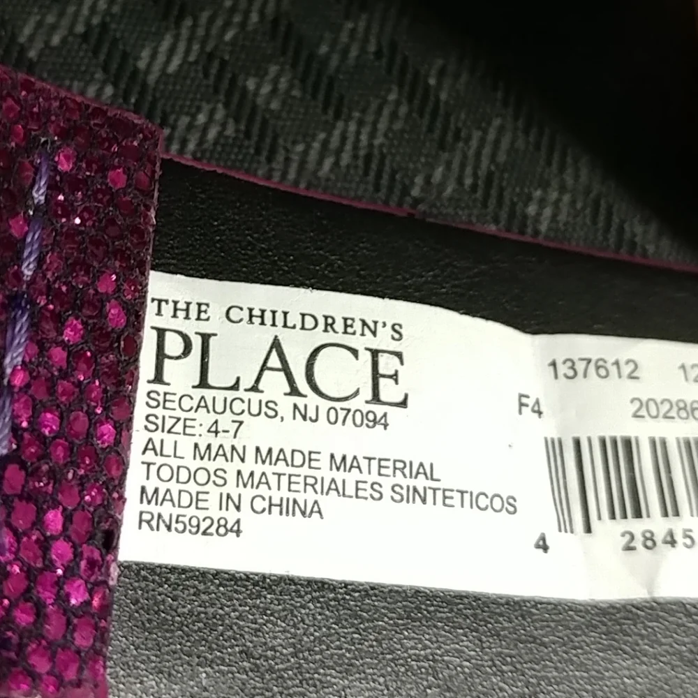 Children's Place Little Girls Belt 4-7 Pink Sparkle